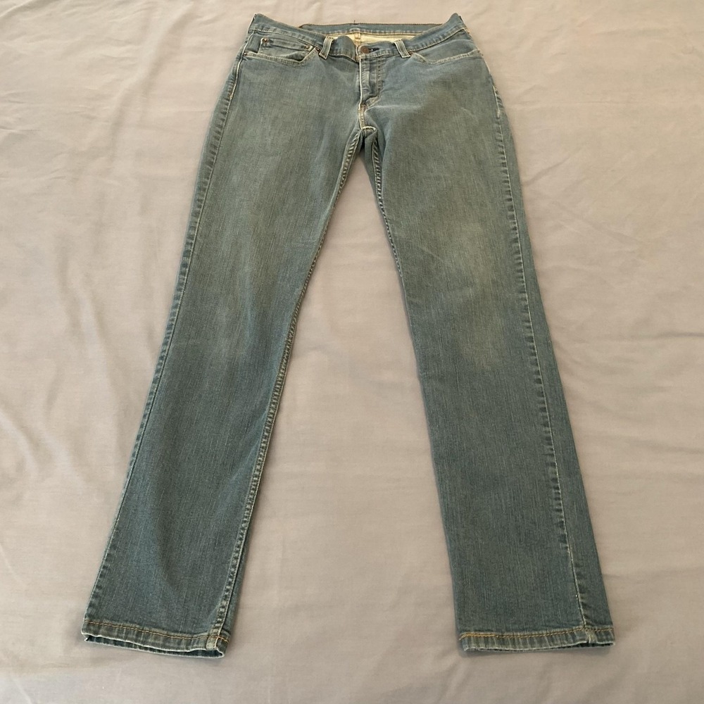 Levis 511 Jeans Mens 32x32 (31x29) Blue Light Wash Slim Straight Stretch‎ Denim